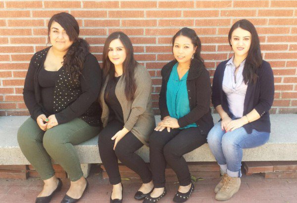 CSULB students Noriela Flores, Deysi Torres, Sophia Kien, and Gabriela Gomez Aquino