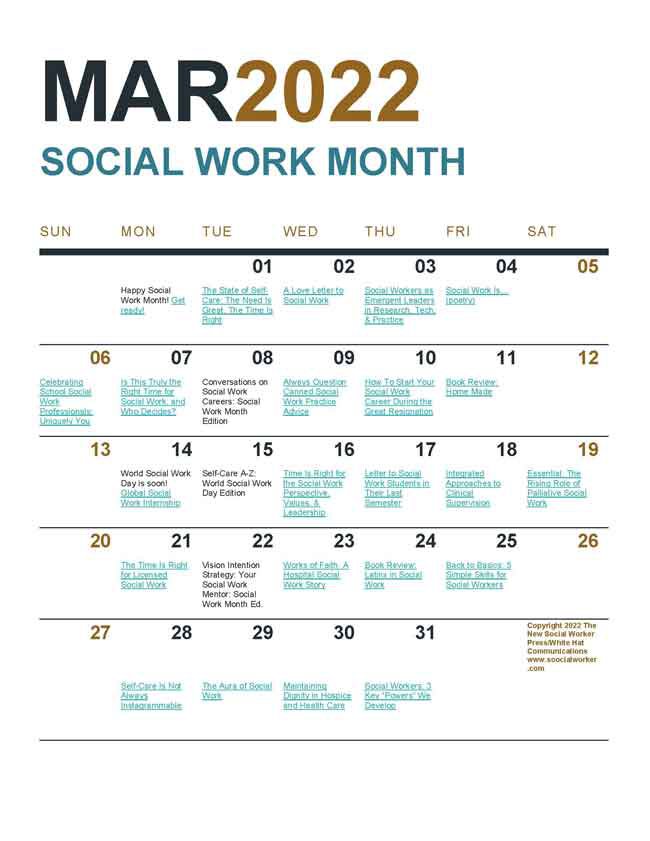 Social Work Month 2022 Thank You for All You Do Now and Every Day