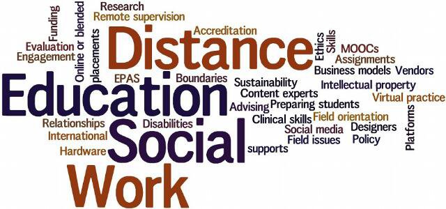 phd social work distance